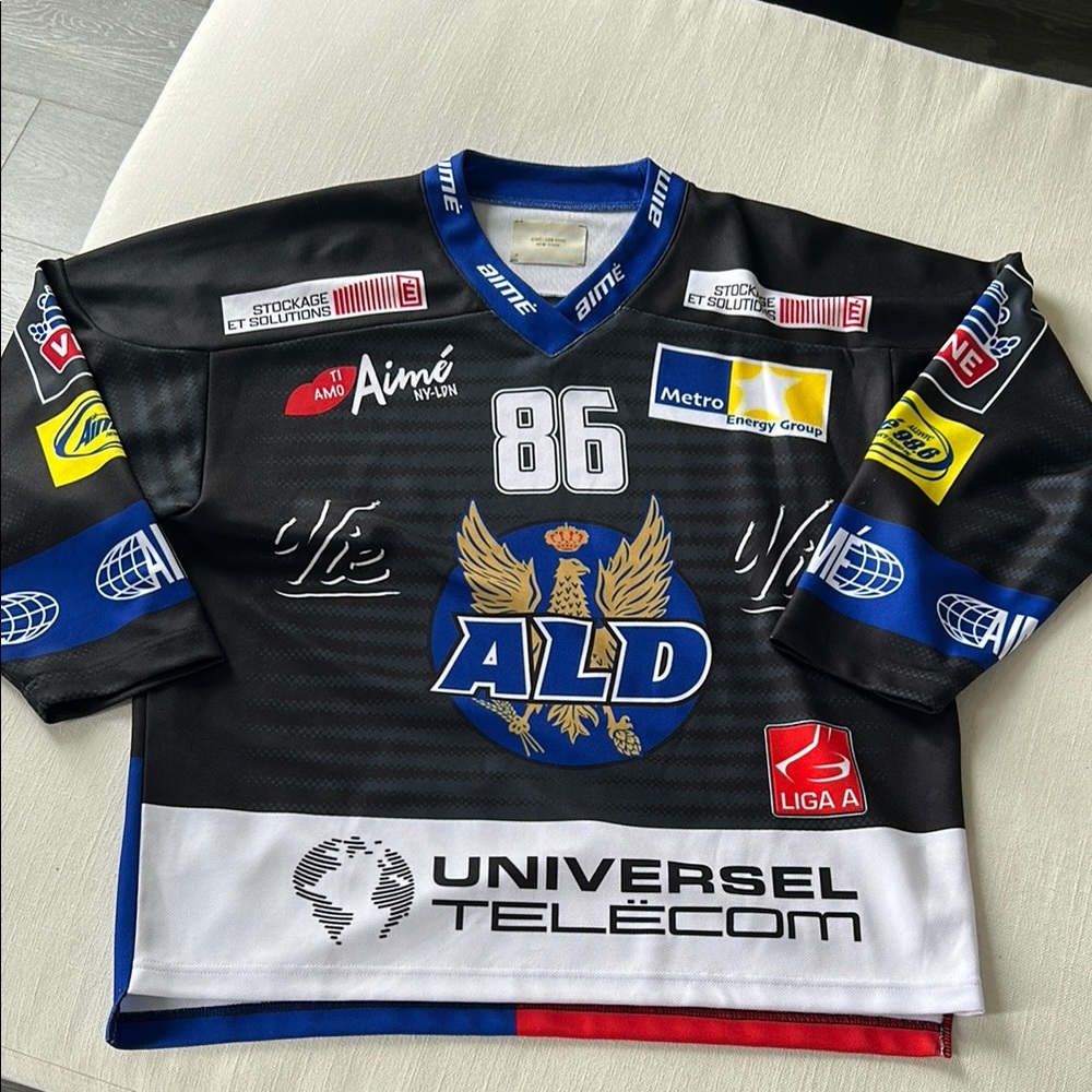 Black and Blue Hockey Jersey